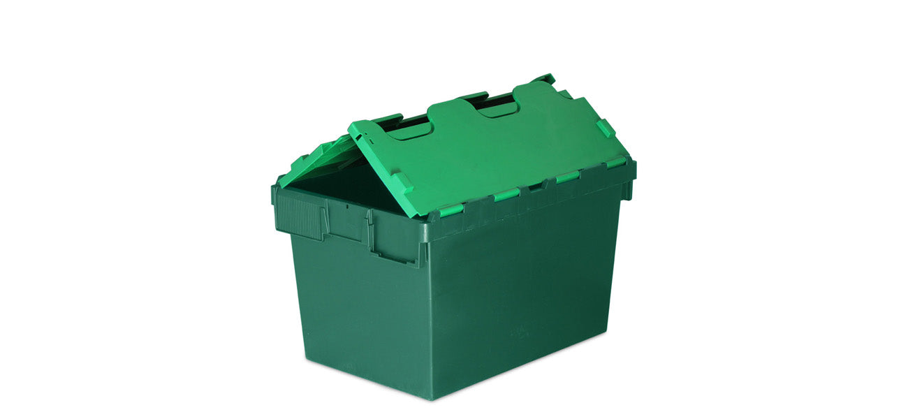 *Pallet of 80* 64L Attached Lid Container Original Totebox (600x400x365mm)